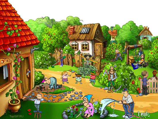 Hình nền hoạt hình – Nông trại vui vẻ