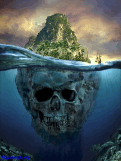 Hình nền kinh dị – Núi đá ma quái