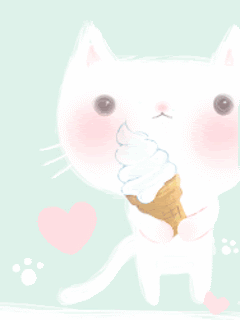 Hình nền động dễ thương nhất – Em thèm ăn kem