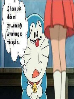 Cười võ bụng khi xem hình chế vui về chú mèo Doraemon