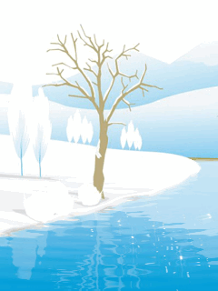Hình nền động đẹp 3d – Băng tuyết mùa đông
