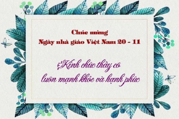 Hình ảnh nền chúc mừng ngày nhà giáo Việt Nam 20-11
