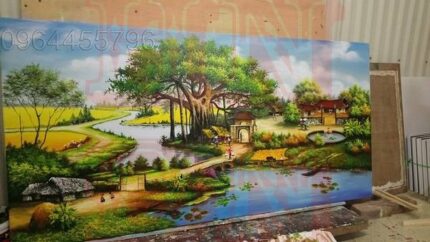 M1449 Tranh Phong Cảnh Đẹp Việt Nam đẹp nhất