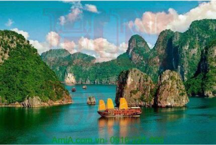 M1471 Tranh Phong Cảnh Đẹp Việt Nam đẹp nhất