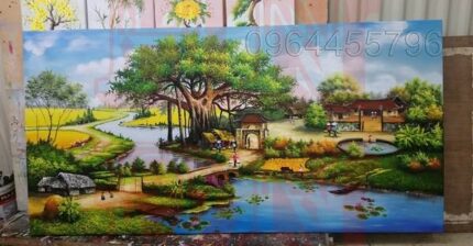 M1749 Tranh Phong Cảnh Đẹp Việt Nam đẹp nhất