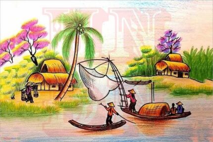 M923 Tranh Phong Cảnh Đẹp Việt Nam đẹp nhất