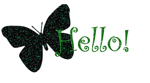 Hình nền động bướm xinh Hello