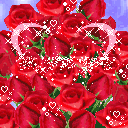 Hình nền động - Hoa hồng I Love You