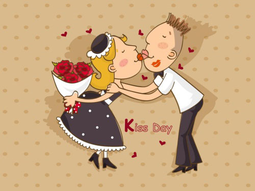 Hình nền tình yêu - Kiss day cực lãng mạn
