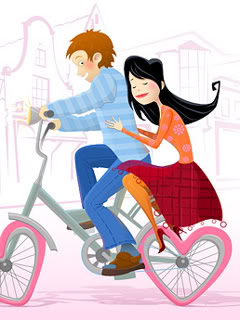 Hình nền tình yêu - Chuyện tình xe đạp cực lãng mạn