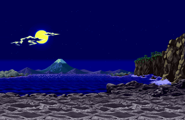 Hình nền động - Đêm trăng ngoài biển