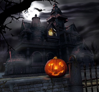 Hình nền halloween - Lâu đài ma