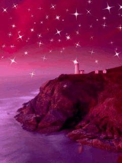 Hình nền động – Đêm hồng đầy sao