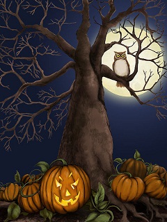 Hình nền halloween – Cái cây ma quỷ