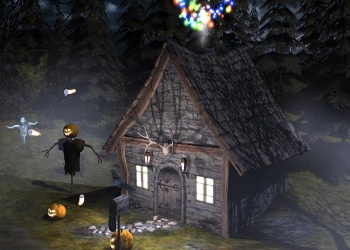 Hình nền halloween – Ngôi nhà ma quỷ
