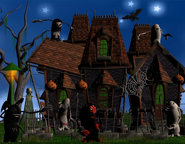 Hình nền halloween – Những quái thú kì lạ