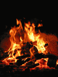 Hình nền động - Ngọn lửa ấm áp