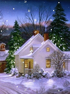 Hình nền noel – Ngôi nhà tuyết