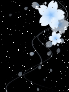 Hình nền động - Hoa trong tuyết