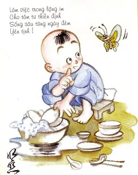 Hình nền thư pháp - Yên tịnh