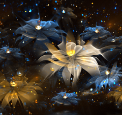Hình nền 3D - Sắc hoa đẹp lung linh
