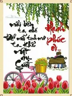 Hình nền thư pháp – Hạnh phúc ơi