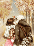 Hình nền tình yêu – Trái tim mùa thu đẹp lãng mạn
