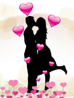 Tải hình nền valentine - Nụ hôn ngọt ngào