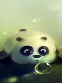 Hình nền 3D cho Iphone cực đẹp - Gấu trúc Panda